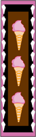Bookmarks with ice cream