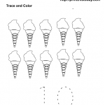 free printable ice cream number 10