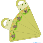 Free printable african-american pea pod baby shower favor bag