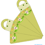 Caucasian pea pod baby shower favor bag printable