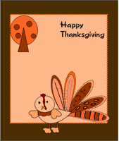Free printable happy thanksgiving Card