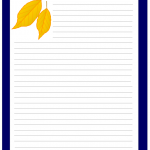 Autumn leaves stationery