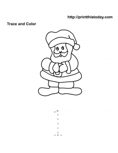 Santa Math Worksheet Number 1
