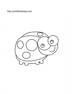 cute ladybug to color