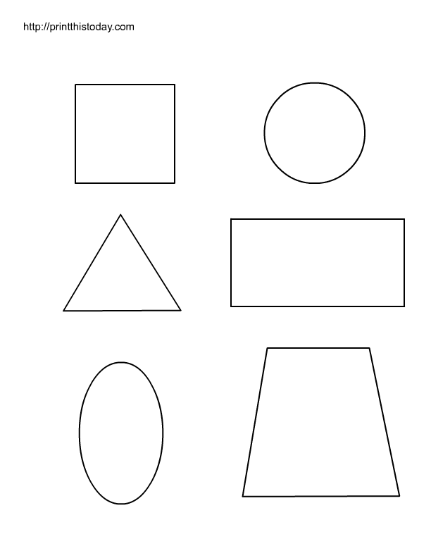 Download Free printable worksheets with basic shapes for preschool kids