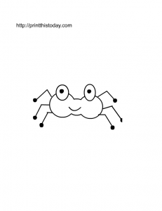 free printable spider coloring page