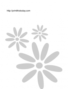 Free printable flower wall stencils