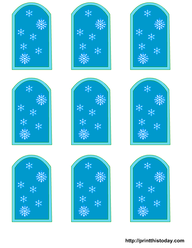 Free Winter Baby Shower Favor s Templates