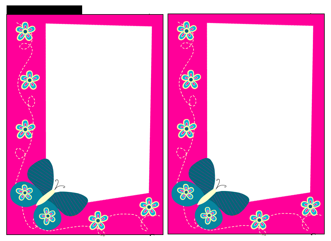 baby shower borders free printables