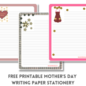 Free Printable Mother's Day Writing Paper Stationery
