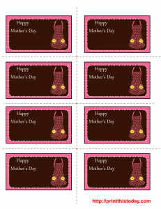 free mothers day labels printable template with apron and daisies