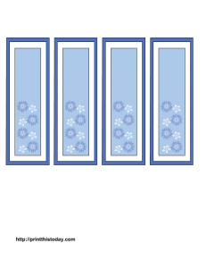 mother's day bookmarks with blue and white flowers