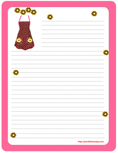 Free Letter pad and note pad stationery printable