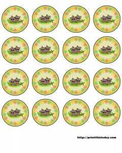 free twin pea pod African American babies, baby shower round labels