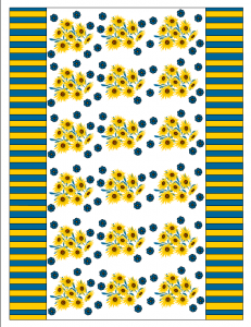 Free printable candy wrapper with sunflowers