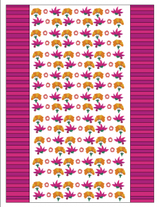 free printable candy wrapper with colorful flowers