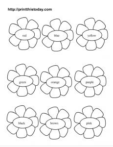 free printable coloring page with flowers