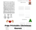 Free Printable Christmas Games