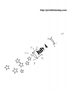 Free Printable dot to dot activity worksheet 