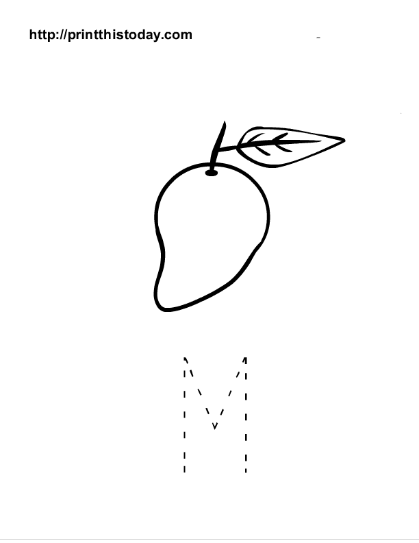 Free Printable Alphabet M Tracing Worksheets