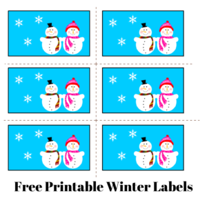 Free Printable Winter Labels
