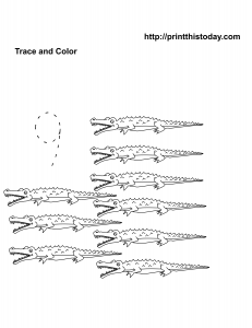 Free animals math worksheet with number nine