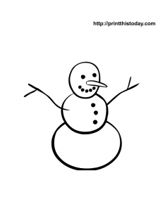  snowman coloring page free printable