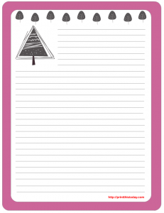 Free printable note pad writing paper