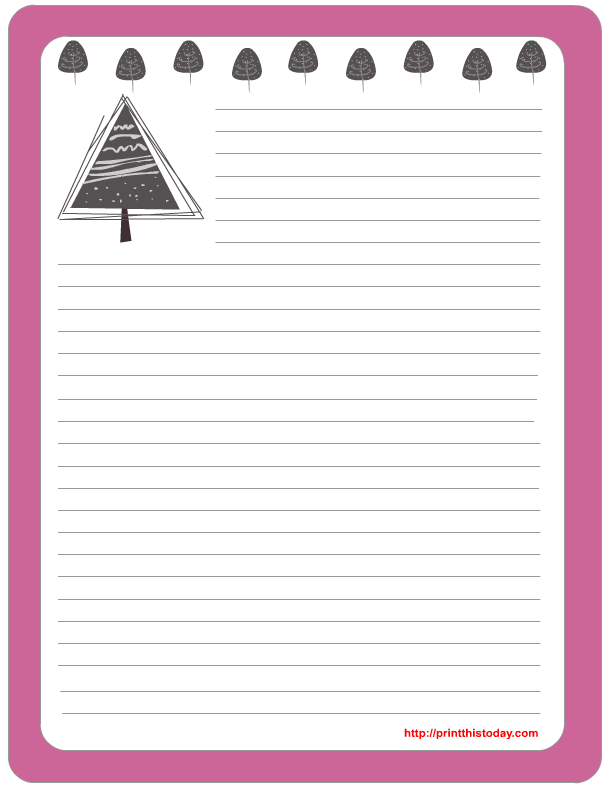 Free Printable Winter Writing Paper Free Printable Winter Writing Paper
