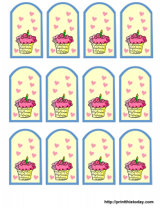 Free printable birthday party Favor Tags