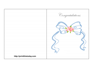 free printable congratulations on wedding card