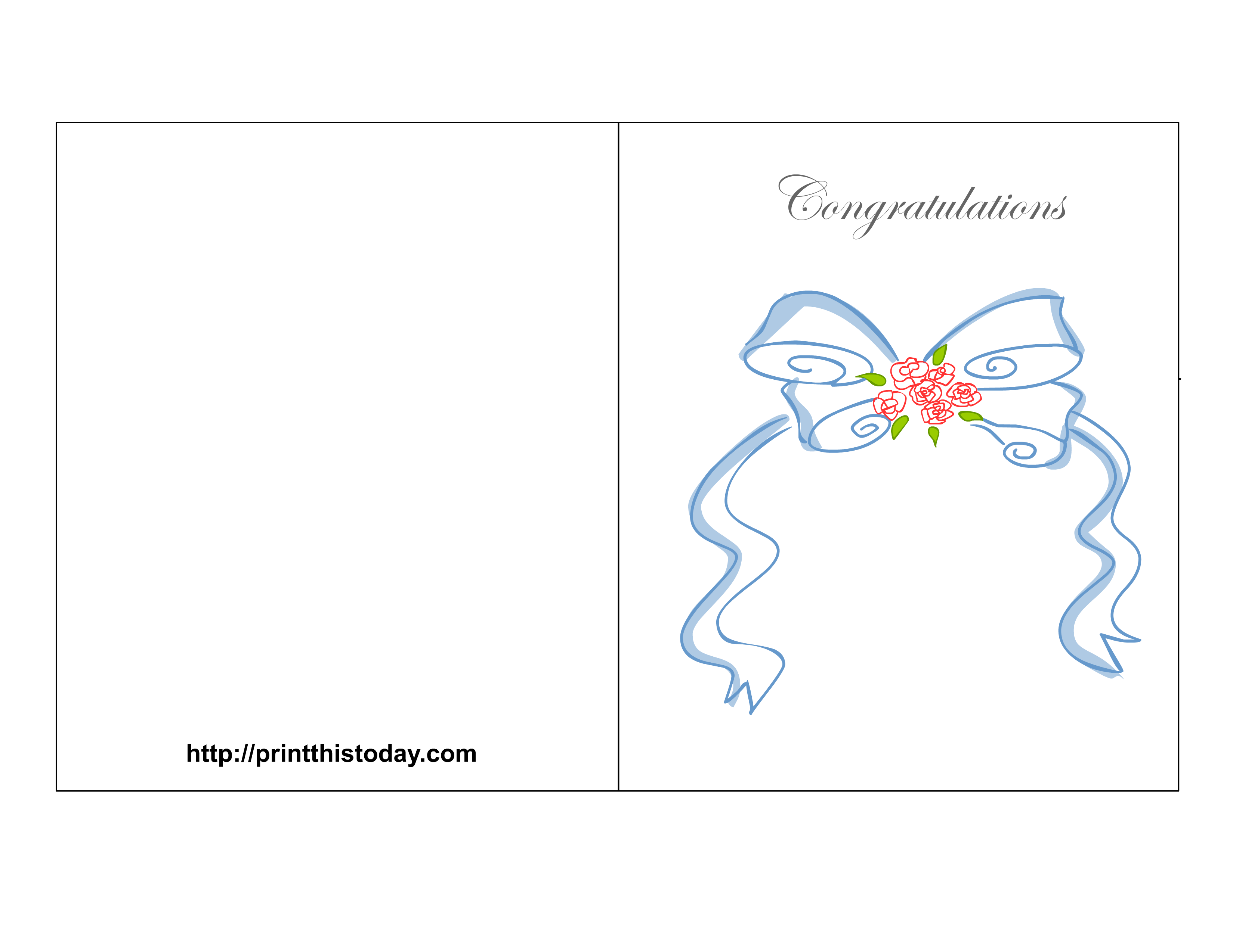 Free Wedding Greeting Card Template