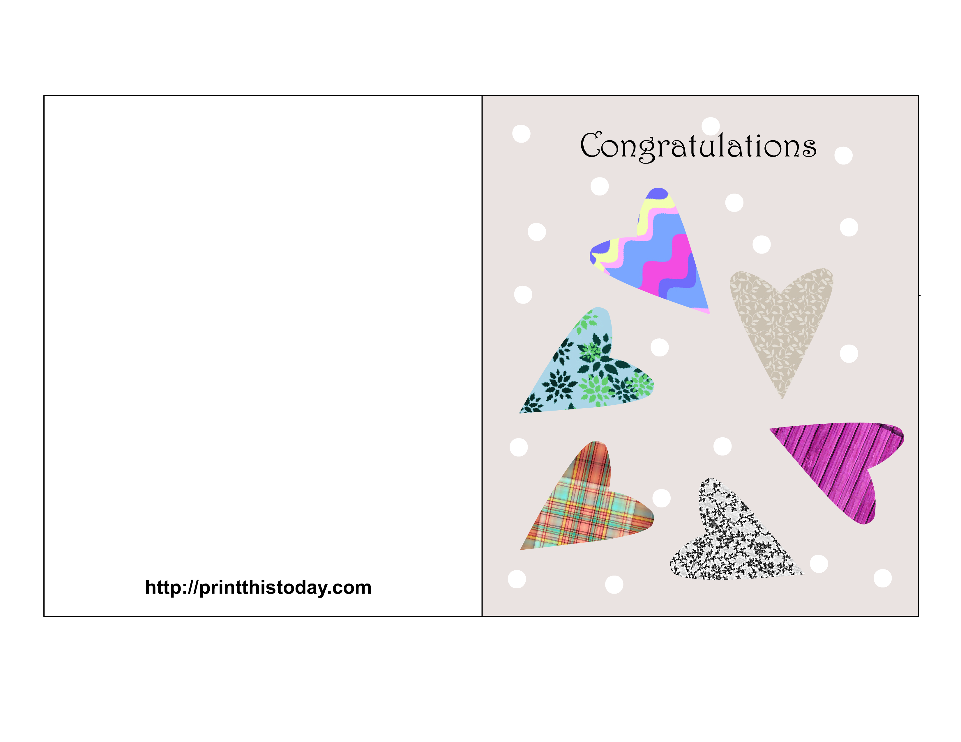 congratulation card printable