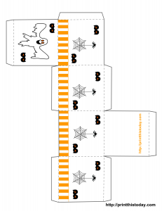 free printable halloween treat box template