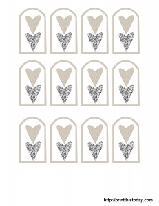 Favor tags templates for wedding