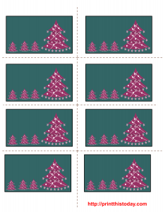 Free printable Christmas labels template