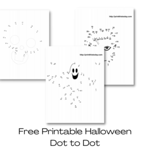 Halloween dot to dot ( Free Printable )