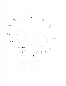 Free printable Halloween dot to dot 1-20