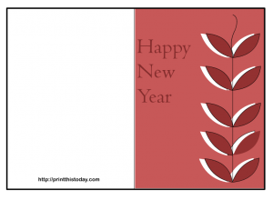 free and elegant new year card