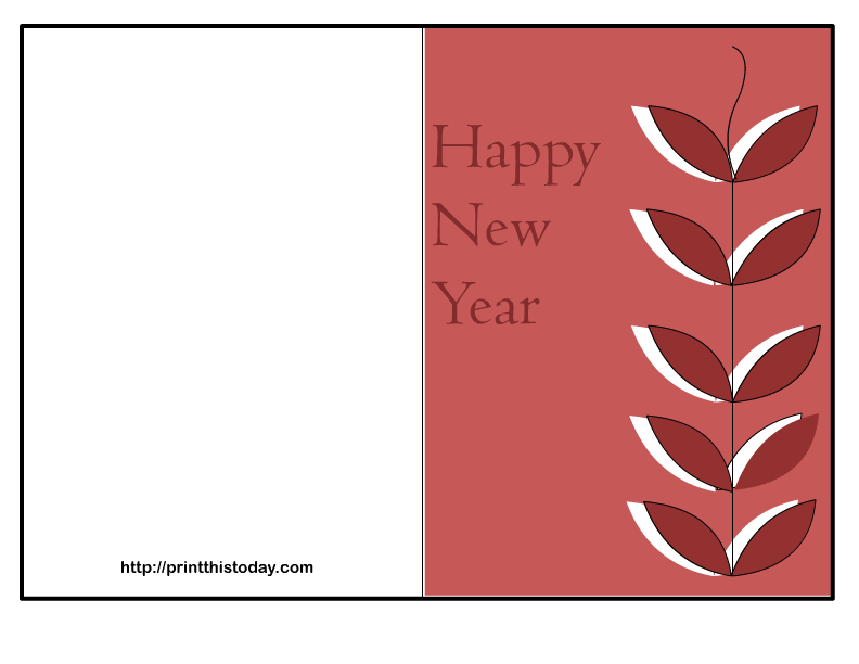Free Happy New Year Printable Cards - Free Templates Printable