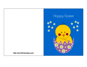 Free Printable Easter Card