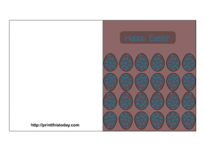 Easter Greeting card with eggs