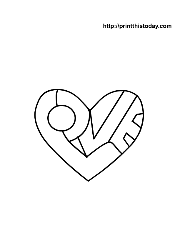 Heart coloring Pages