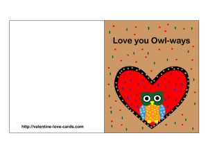 Love you Owl-ways, Free Printable Valentine's Day Card