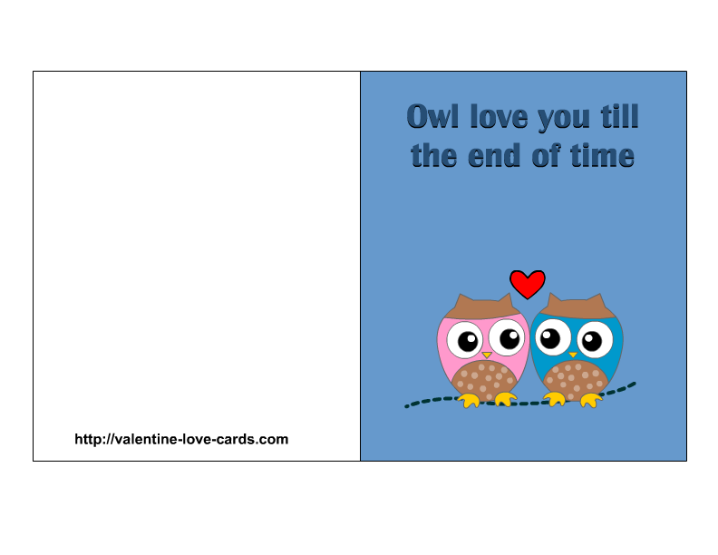 love cards with owls