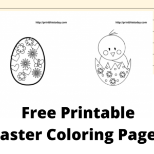Easter Coloring Pages Printables