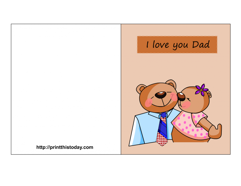 Free Father’s day cards (Printable)