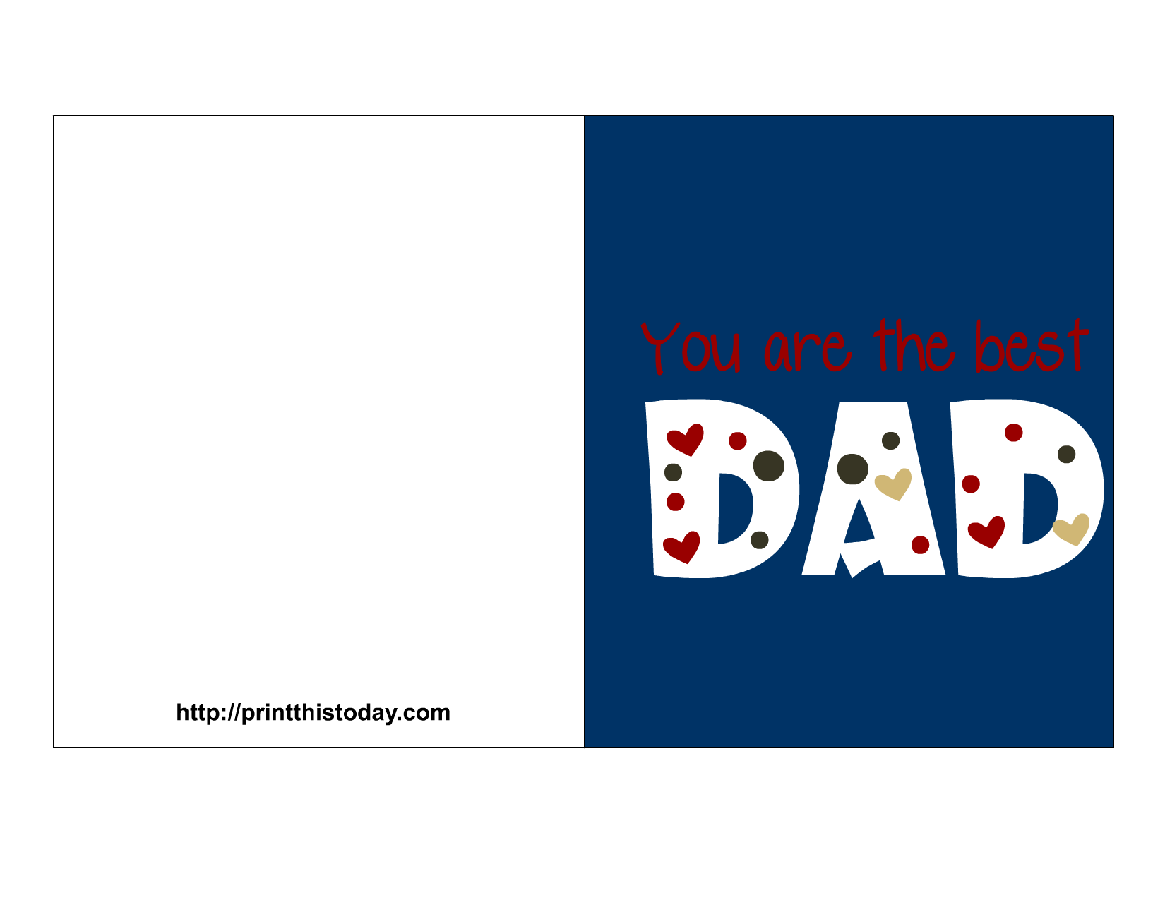 Free Father&rsquo;s day cards (Printable)