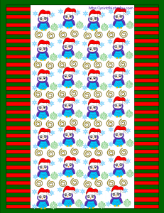 christmas owl candy wrapper