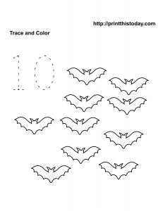 free printable number 10 Math worksheet